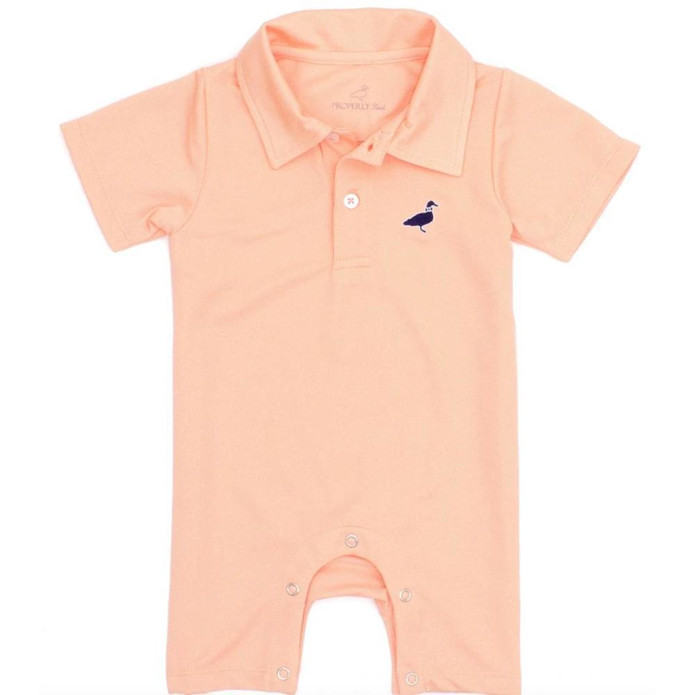 Ld Baby Canal Polo Shortall in Melon - Properly Tied